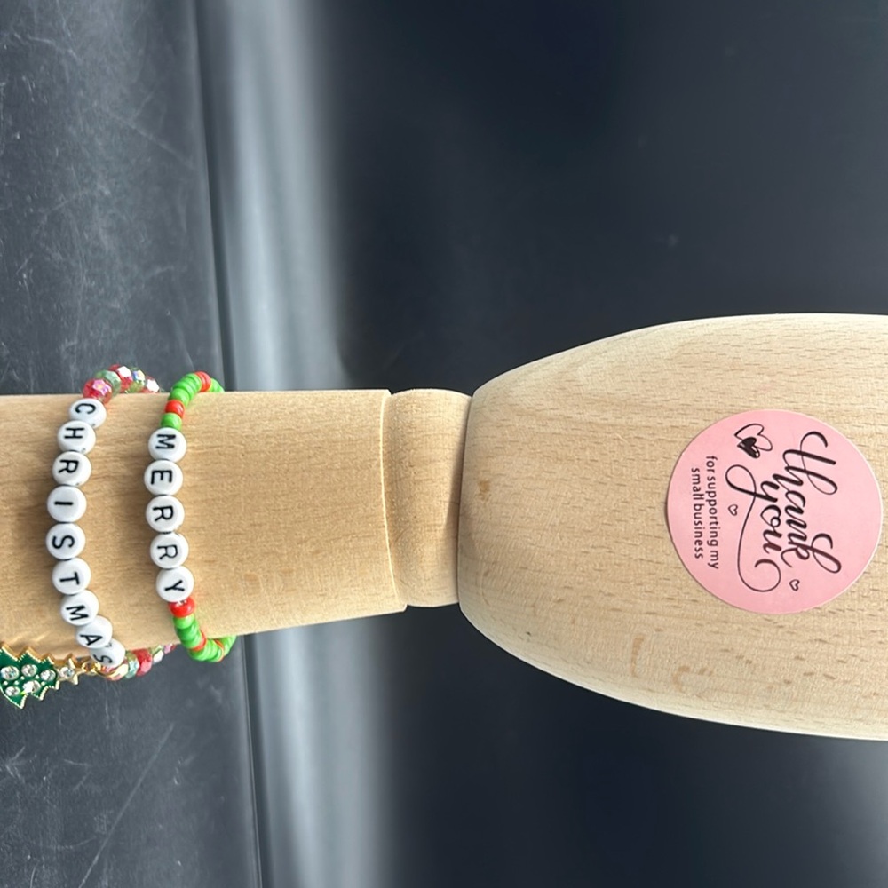 Merry Christmas bracelets with Christmas tree charm 1 for $10 2 for $18